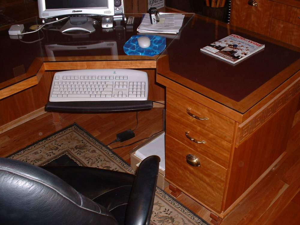 Modern cherry desk